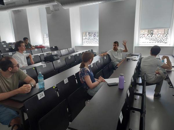 Student discussion at Workshop