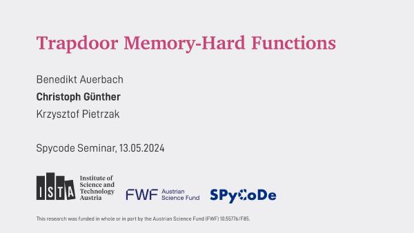 The first slide of the presentation