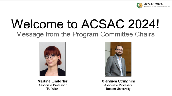 Poster of ACSAC